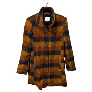 Old Navy Plaid Jacket in Mustard and Navy